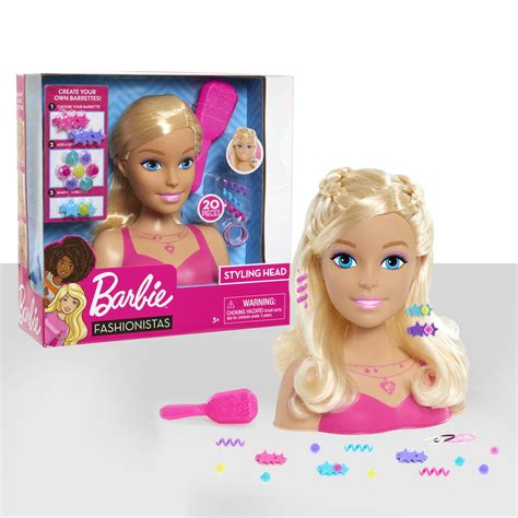 Barbie Fashionistas Styling Head - Blonde Hair Doll - Walmart.com ...