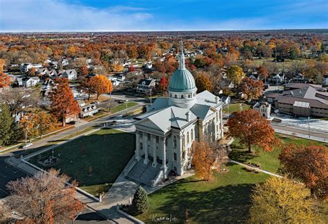 Aerial View, Macoupin County's "Million Dollar Courthouse,… | Flickr