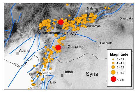 The Kahraman Maraş earthquake sequence, Turkey/Syria, 2023 - British ...