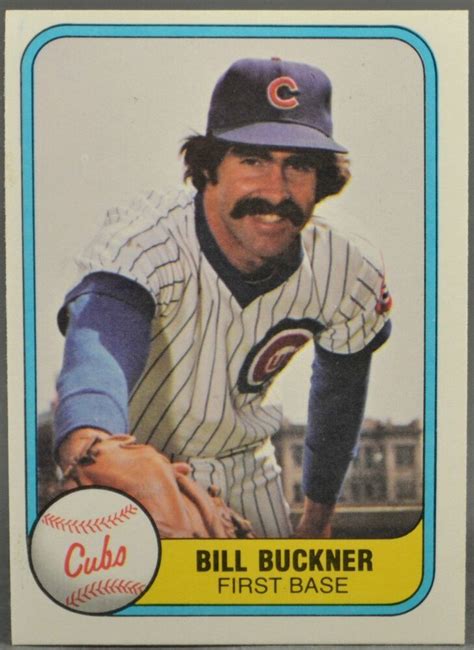 1981 Fleer Bill Buckner MLB Baseball Trading Card #292 Cubs | eBay in ...