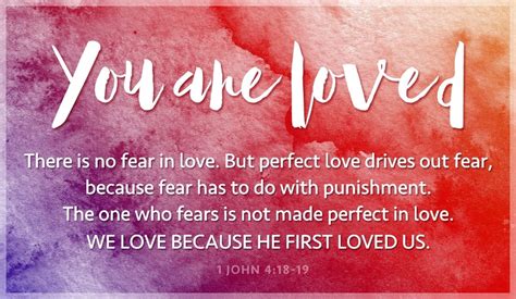 Free You Are Loved - 1 John 4:18-19 eCard - eMail Free Personalized ...