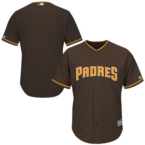 San Diego Padres Majestic Official Cool Base Jersey - Brown - Fanatics.com