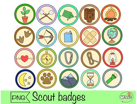 Buy Scout Badges Png Clipart Girl Scout Badge Camping Badge Online in ...