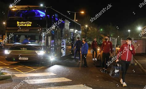 Bradford City Players Arriving Before Efl Editorial Stock Photo - Stock ...