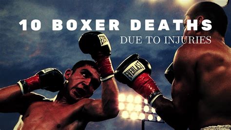 MUST WATCH!!! BOXING DEATHS DUE TO INJURIES SUSTAINED IN THE RING - YouTube