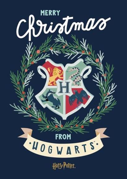 Pretty Christmas Card - Harry Potter - From Hogwarts | thortful