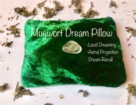 Mugwort Dream Pillow With Quartz Remember Dreams Magick Sleep Pillow ...