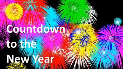 New Year Countdown Clock Animation with Fireworks - YouTube