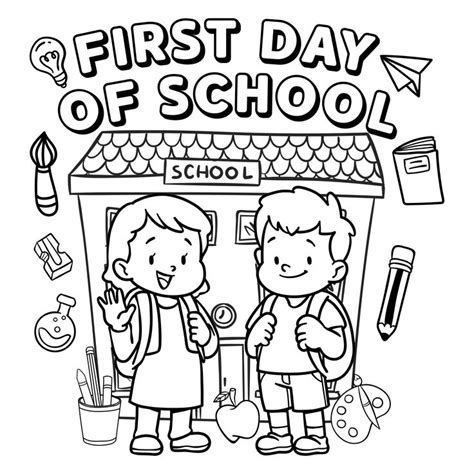 First Day Of School Worksheets - 12 Free PDF Printables | Printablee ...