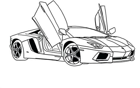 Lamborghini Aventador Drawing Outline at GetDrawings | Free download