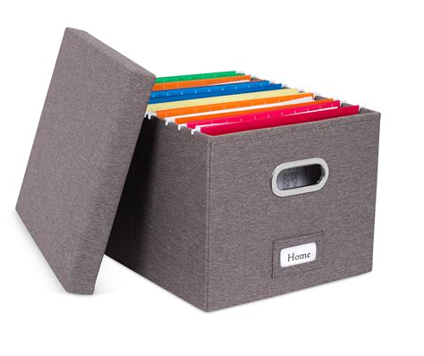 Internet's Best Collapsible File Box Storage Organizer with Lid ...