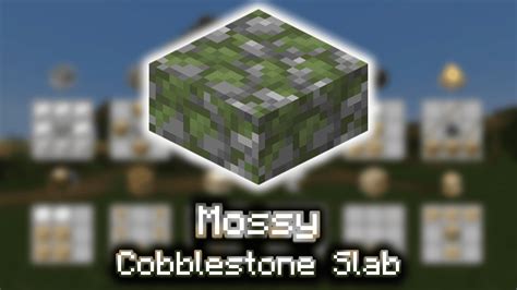 Mossy Cobblestone Slab - Wiki Guide - 9Minecraft.Net