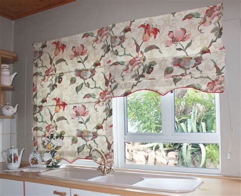 Floral Kitchen blinds, roman blinds from Karseboom Namibia, bespoke ...