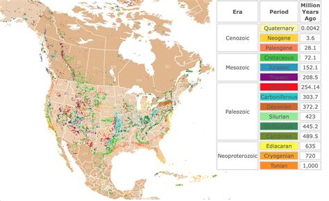 Fossils in North America