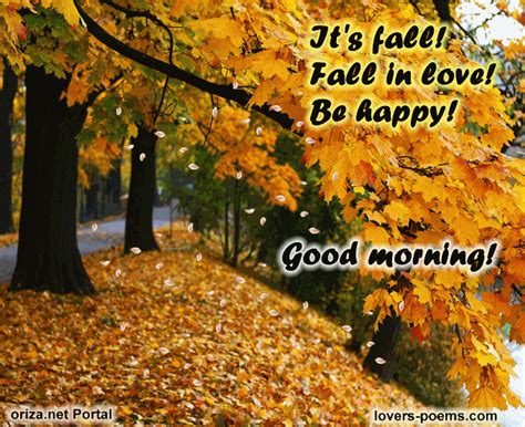 Gifs, Love Messages: It's Autumn! Good morning... fall in love!