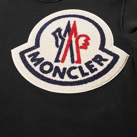 Moncler Genius - 2 Moncler 1952 - Oversized Patch Logo Crew Sweat Black ...