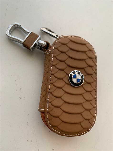 BMW Genuine Key Holder Fob Leather Case Cover Luxury Brown | Etsy