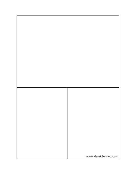 3 Panel Comic Template