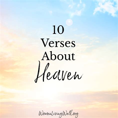 10 Verses About Heaven - Women Living Well