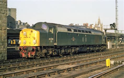 Celebrity green BR Class 40 no.40106 at Newcastle Central,… | Flickr