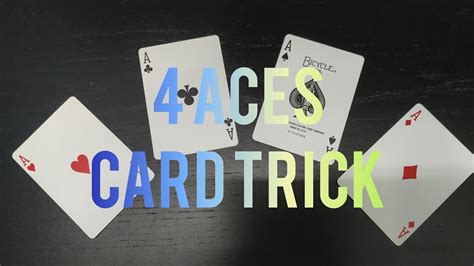 QUICK and EASY 4 Aces Card Trick For Beginners - Card Trick Tutorial ...