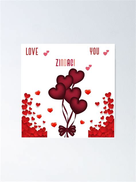 "Love you zindagi" Poster for Sale by megha55 | Redbubble