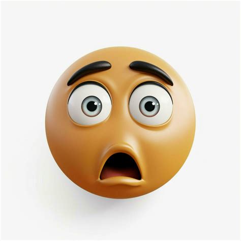 Confused Face emoji on white background high quality 4k hd 30684187 ...