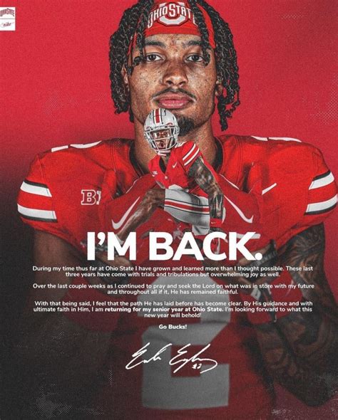 Ohio State WR Emeka Egbuka Returning to School, Bolsters Ohio State's ...