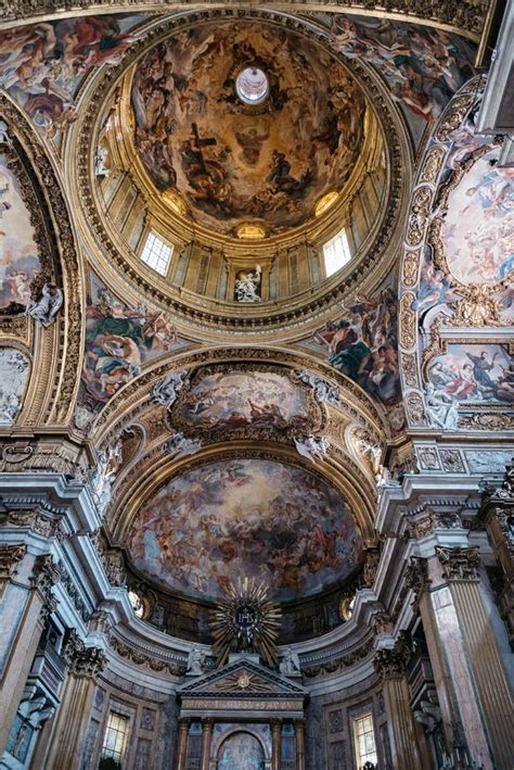 Interior View of the the Church of Gesu in Rome Editorial Photography ...