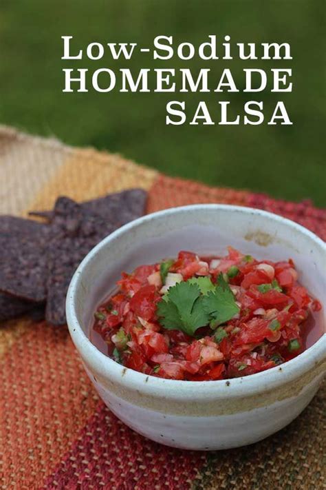 Easy Homemade Low-Sodium Salsa | Recipe | Low sodium recipes heart, Low ...