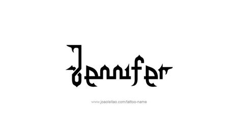 Jennifer Name Tattoo Designs | Name tattoos, Tattoo designs, Name tattoo