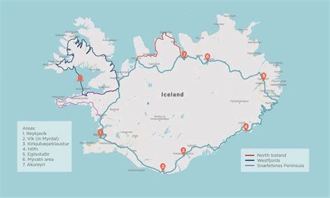 Iceland Ring Road Map