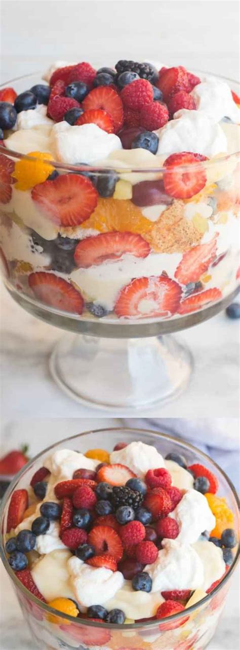 Angel Food Cake Fruit Trifle - The Best Blog Recipes