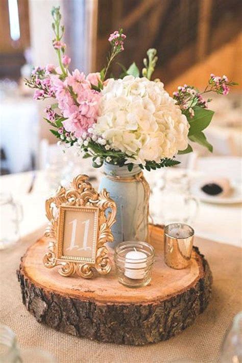 Beautiful Rustic wedding centerpiece in mason jar - Fab Mood | Wedding ...