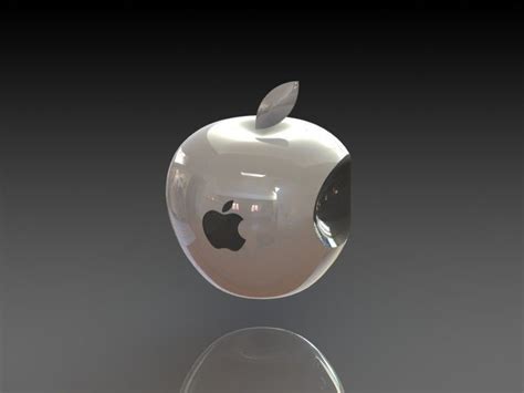 3D Apple Logo free 3D Model 3D printable .stl .dwg .sldprt .sldasm ...