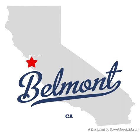 Map of Belmont, CA, California