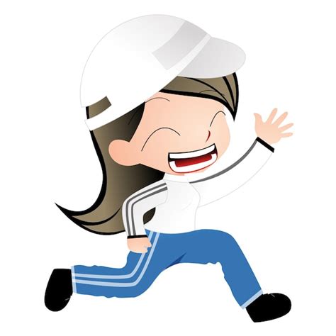 Premium Vector | Exercise girl cartoon character cute