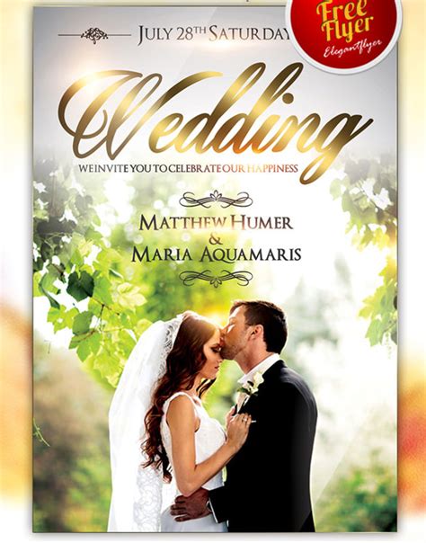 Editable Wedding Template PSD