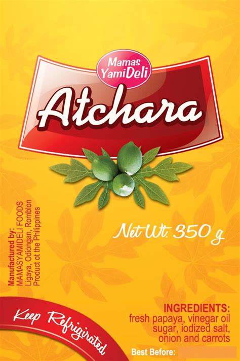 atchara label design by hashwednesday on DeviantArt