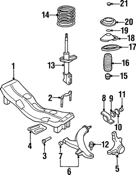 1995-1999 Subaru Legacy Suspension Strut 20311AC200 | Subaru Parts Store