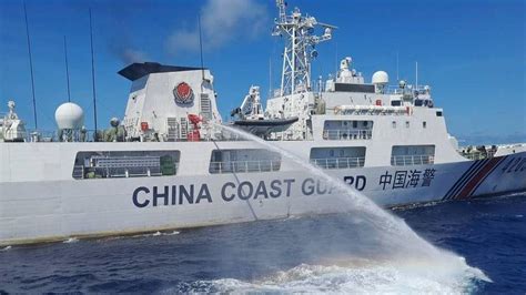 Video Shows China Blasting Water Cannon at Philippines Coast Guard Boat ...