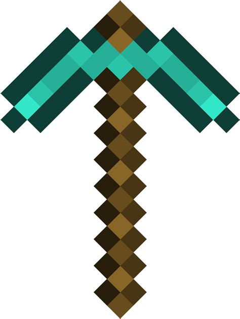 Minecraft Diamond Pickaxe Png