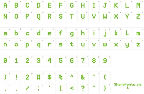 Unicode 8x12 Font | wfonts.com - download free