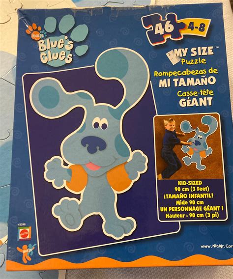 Vintage 2002 NICK JR Blue's Clues My Size 3 pies Puzzle - Etsy México