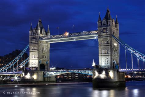 Tower Bridge of London at Night - 3 Beautiful Photos