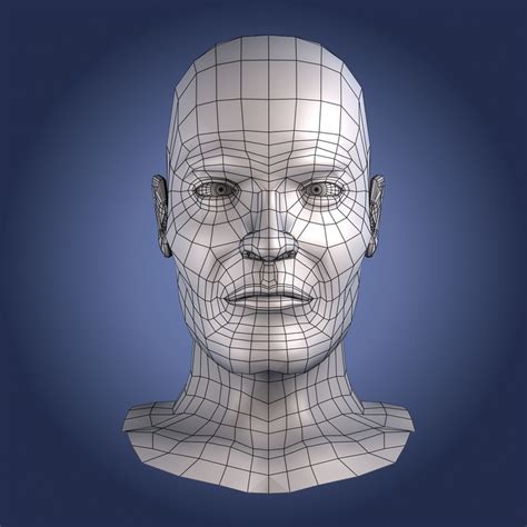 male head sculpting 3d model