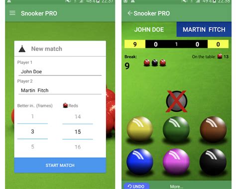 Snooker scoring apps: 3 options for Android and Apple - Snooker Spot