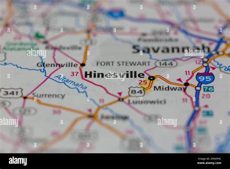 Map of hinesville hi-res stock photography and images - Alamy