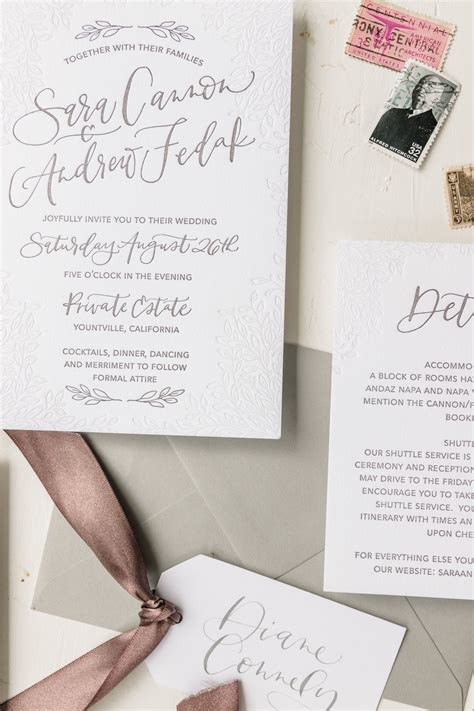 American Stationery Wedding Invitations - jenniemarieweddings