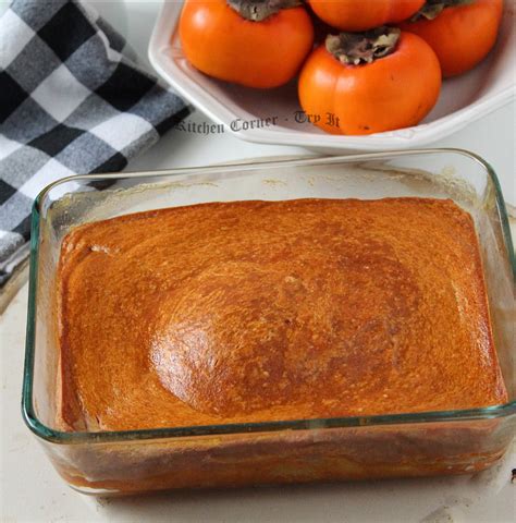 Easy Persimmon Pudding